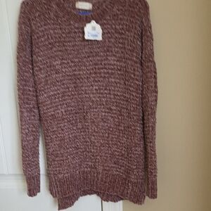 Altar'd State Brown Crew Neck Sweaterĺ